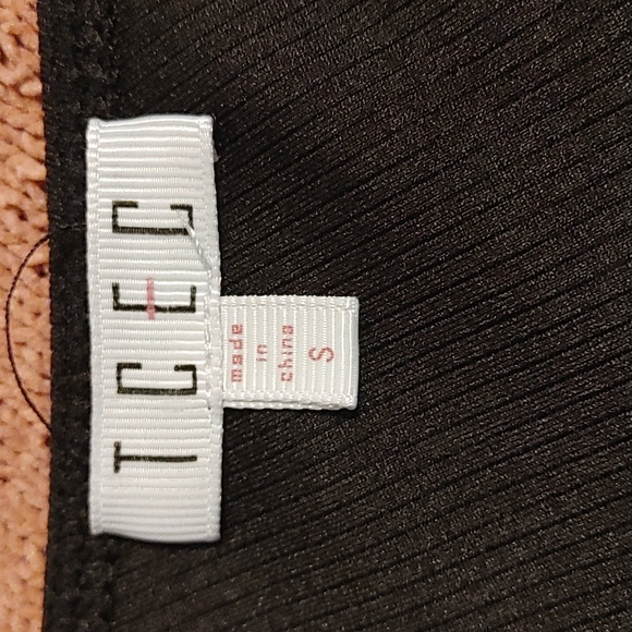 Black Bodysuit Women's Size Small By TCEC One Sleeved Indie Sleaze Bodycon Y2K - Picture 5 of 5